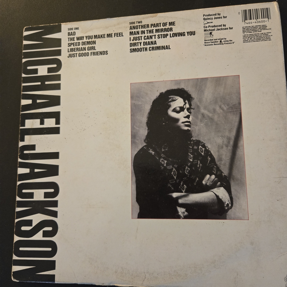 Michael Jackson 'Bad' Album Cover - Picture 4 of 5